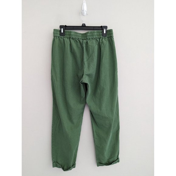 J. Crew Linen-cotton Blend Drawstring Pant Size 8 - Picture 3 of 9